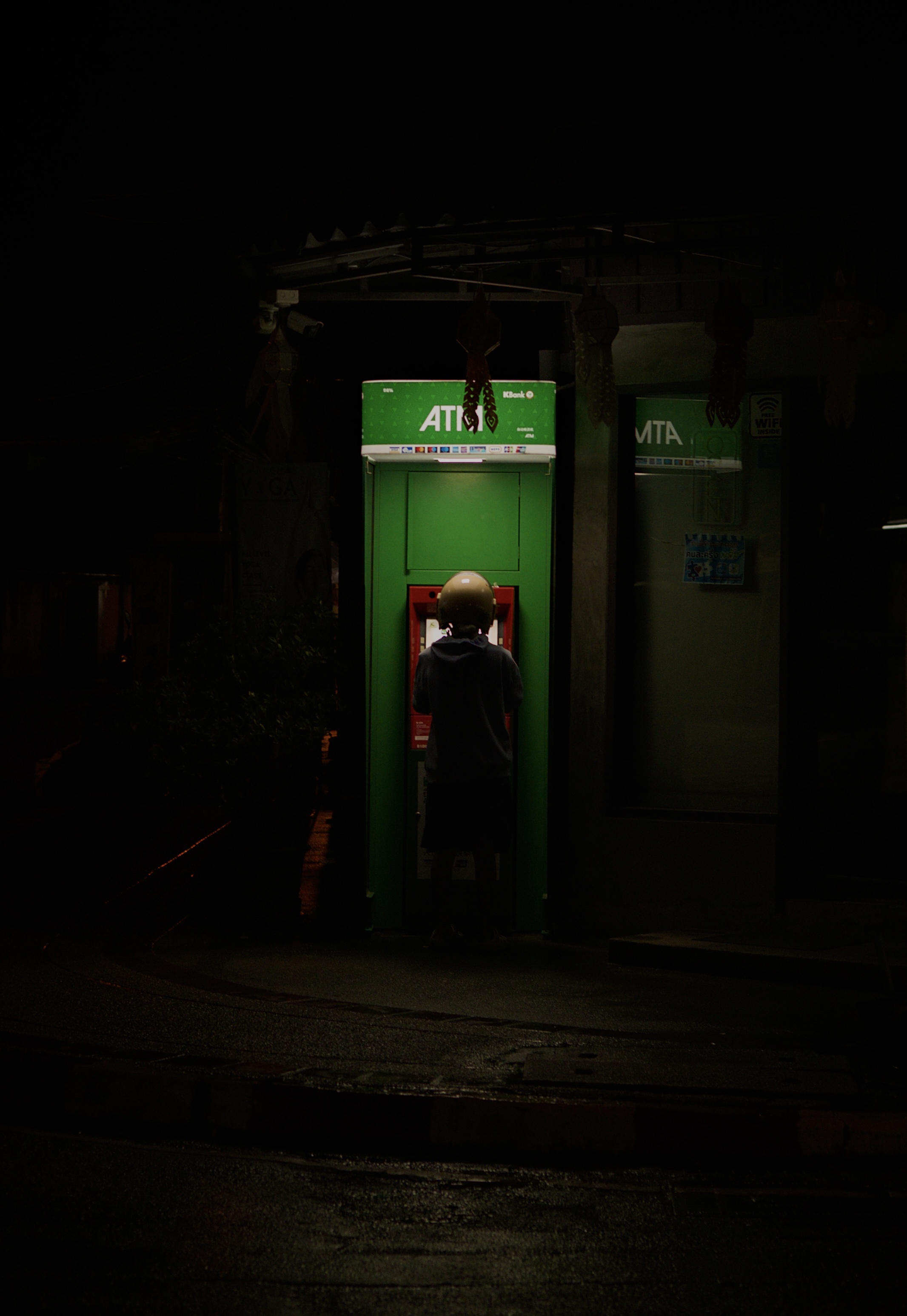 ATM at midnight